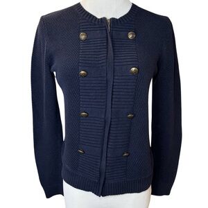 LOFT Navy Blue Cardigan Sweater